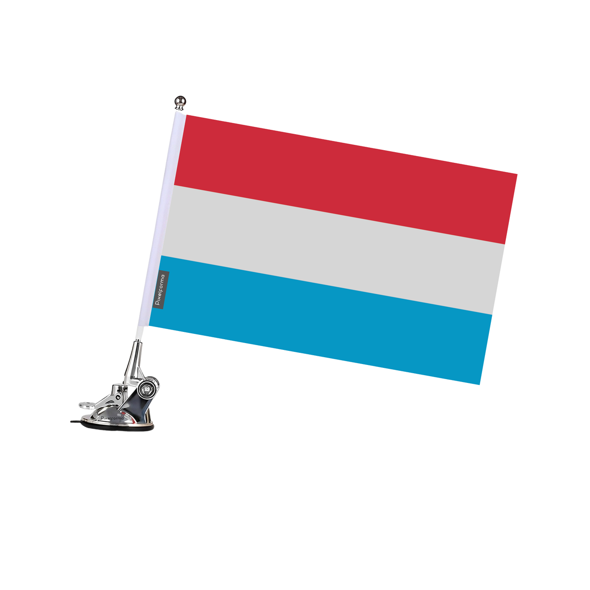 Luxembourg Flag Suction Cup Pole