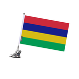 Mauritius Polyester Flag Suction Cup Pole