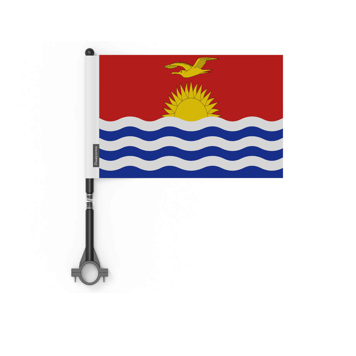 Drapeau de vélo des Kiribati en polyester