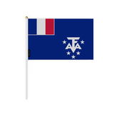 Mini Drapeau de l'Antarctique française officiel en plusieurs tailles