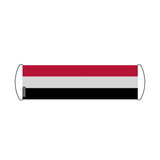 Yemen flag scroll banner 