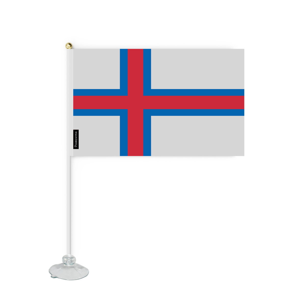 Mini flag suction cup Flag of the Faroe Islands