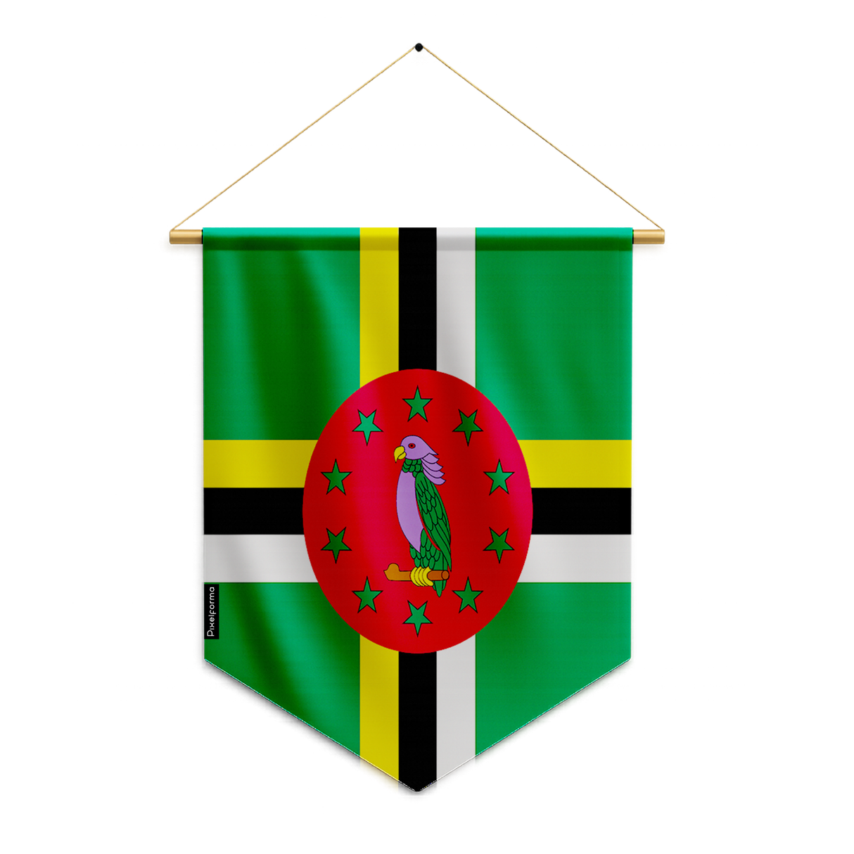 Fanion Drapeau Dominique en Polyester