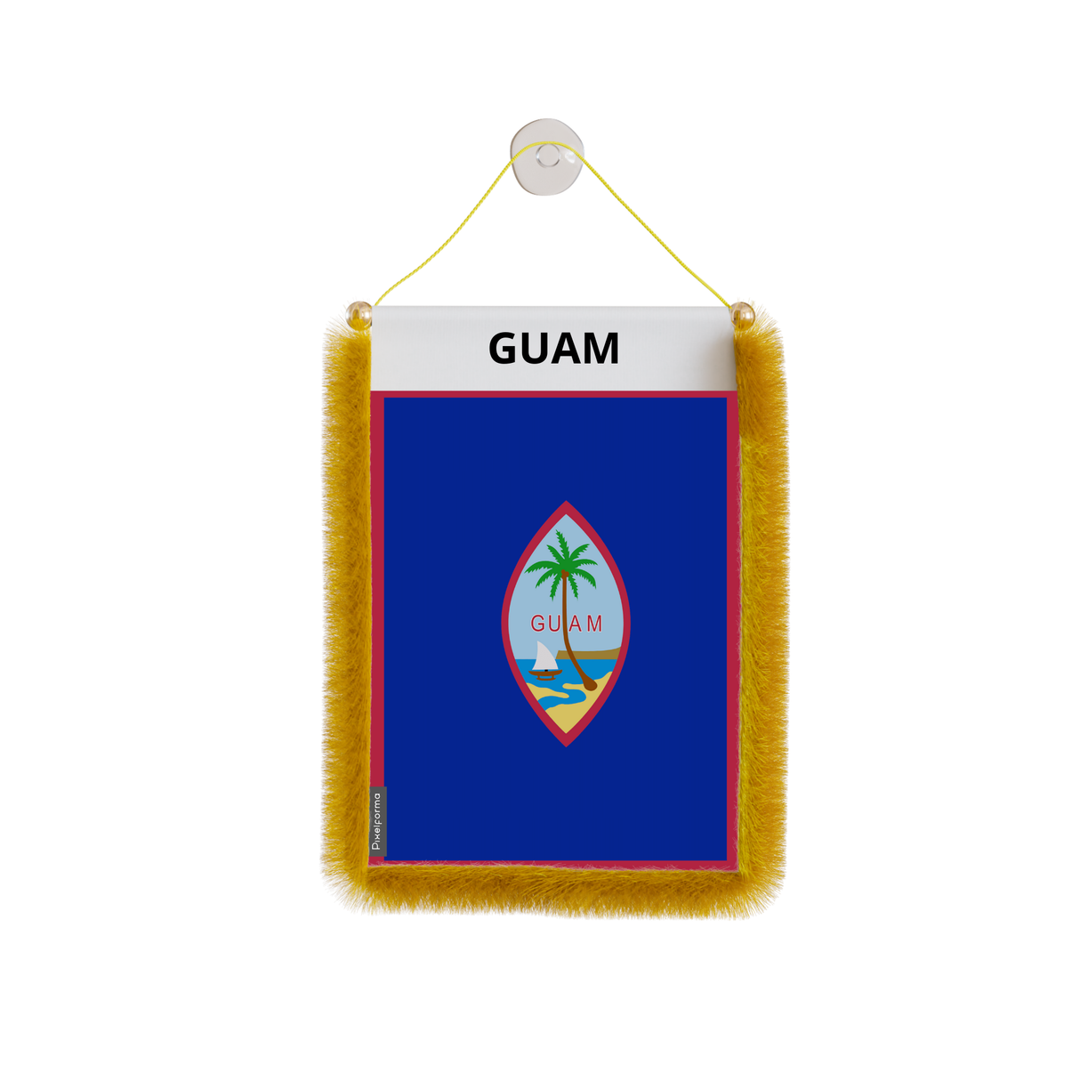 Banderín de coche con bandera de Guam