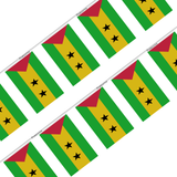 Guirlande Drapeau Sao Tomé-et-Principe en Polyester