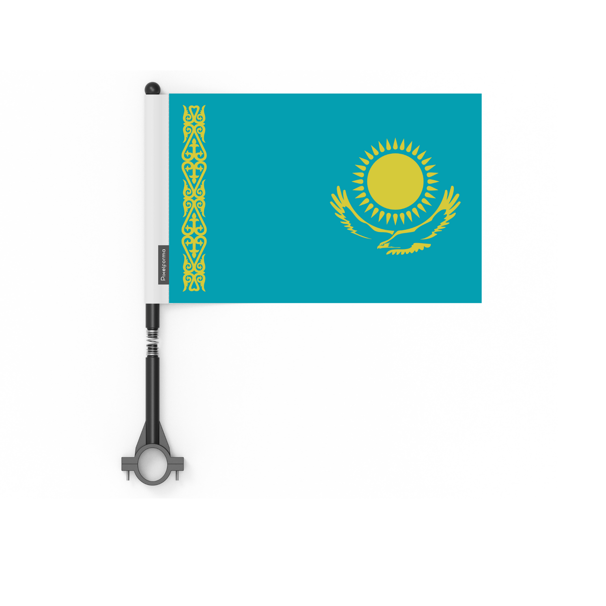 Drapeau de vélo du Kazakhstan officiel en polyester