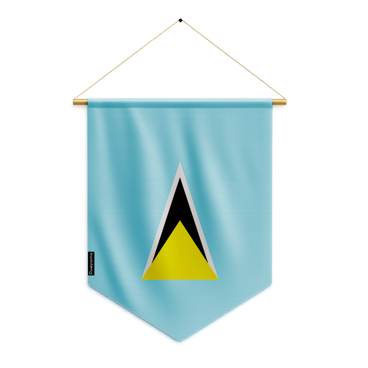 Fanion Drapeau Sainte-Lucie en Polyester