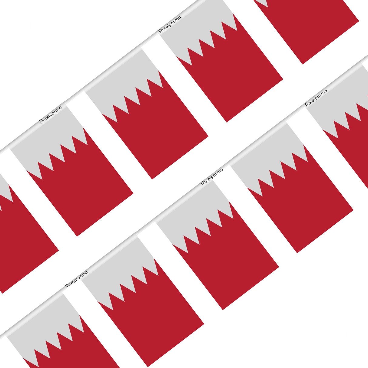 Guirlande Drapeau Bahreïn en Polyester