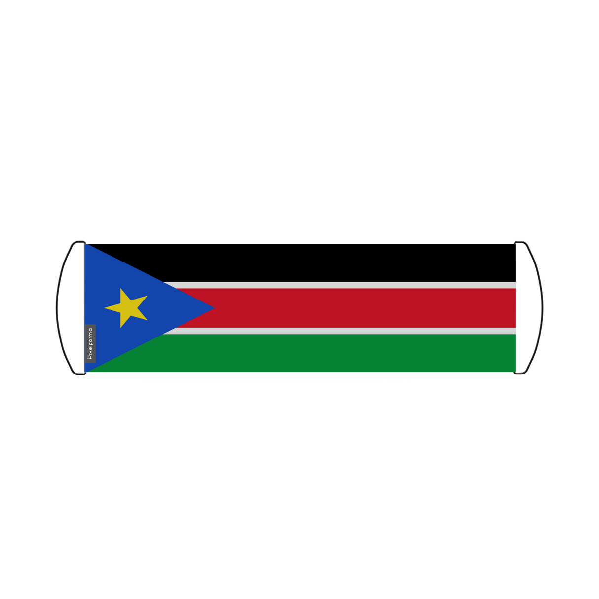 Scrolling Banner Flag of South Sudan 