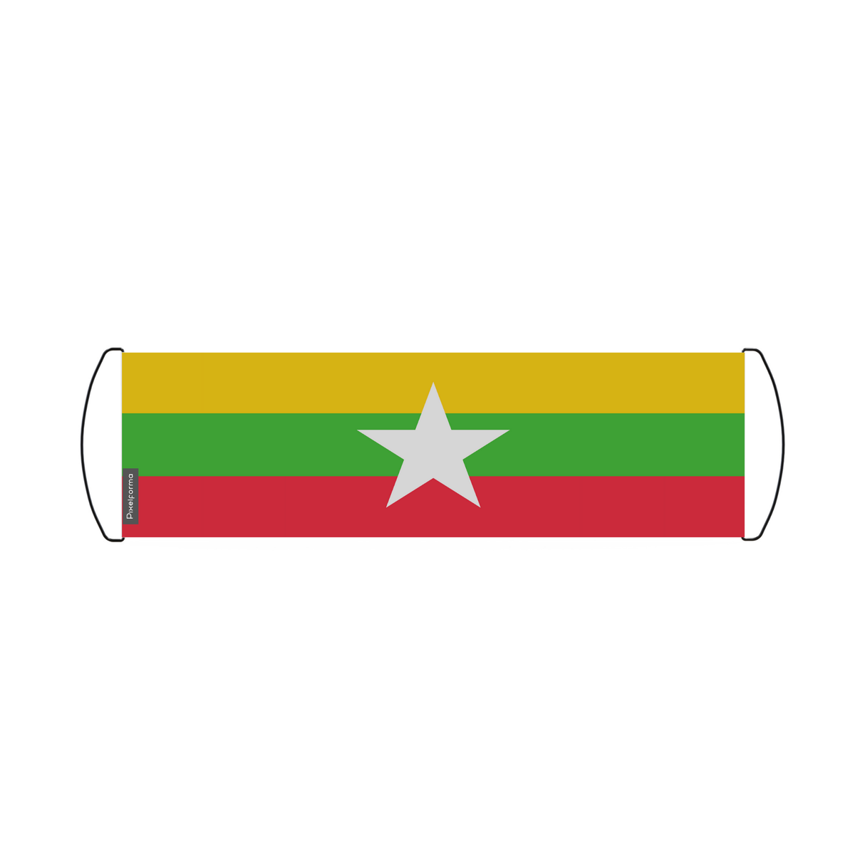 Burma Flag Scroll Banner 