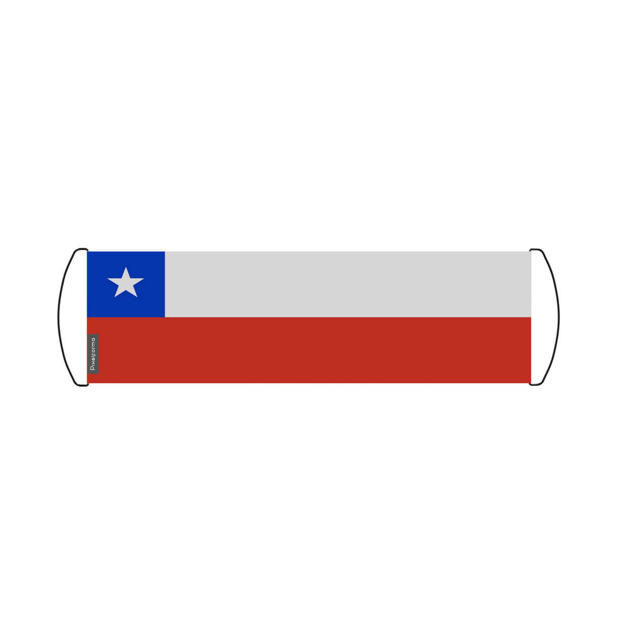 Chile Flag Scroll Banner 