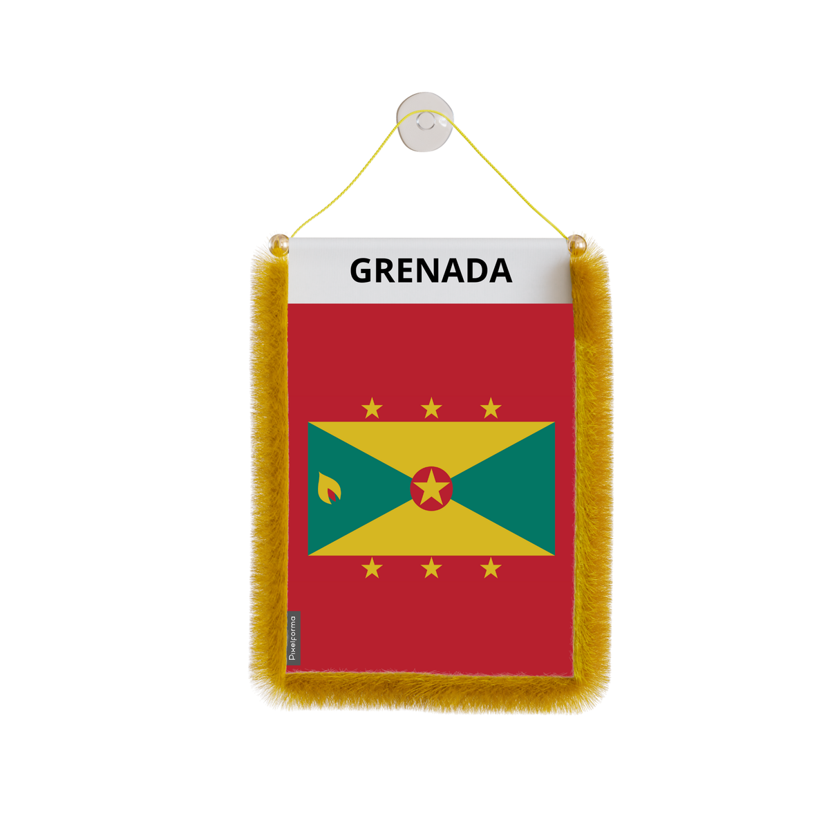 Banderín de coche con bandera de Granada