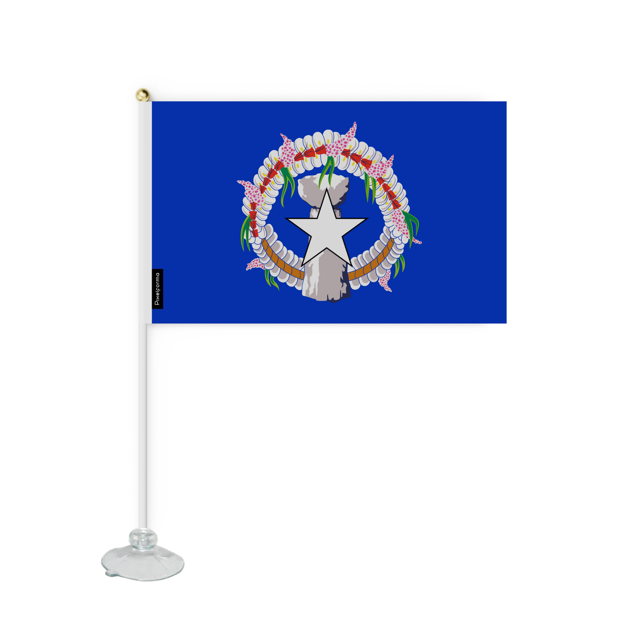 Mini flag suction cup Flag of the Northern Mariana Islands