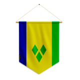 Pennant Flag of Saint Vincent and the Grenadines to hang in polyester