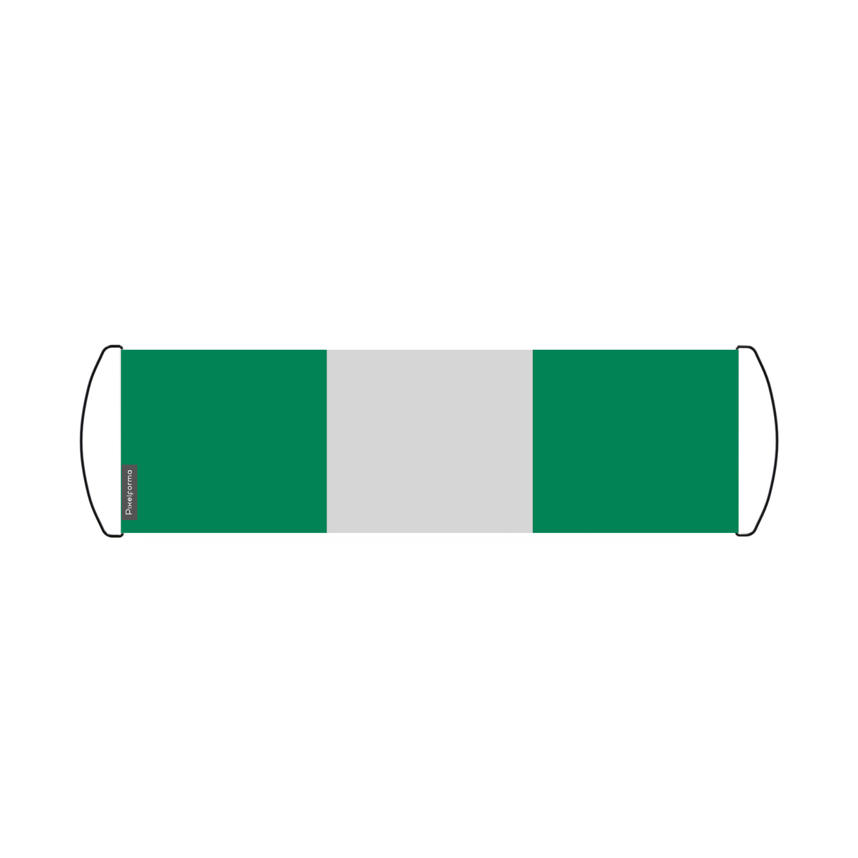 Nigeria Flag Scroll Banner 