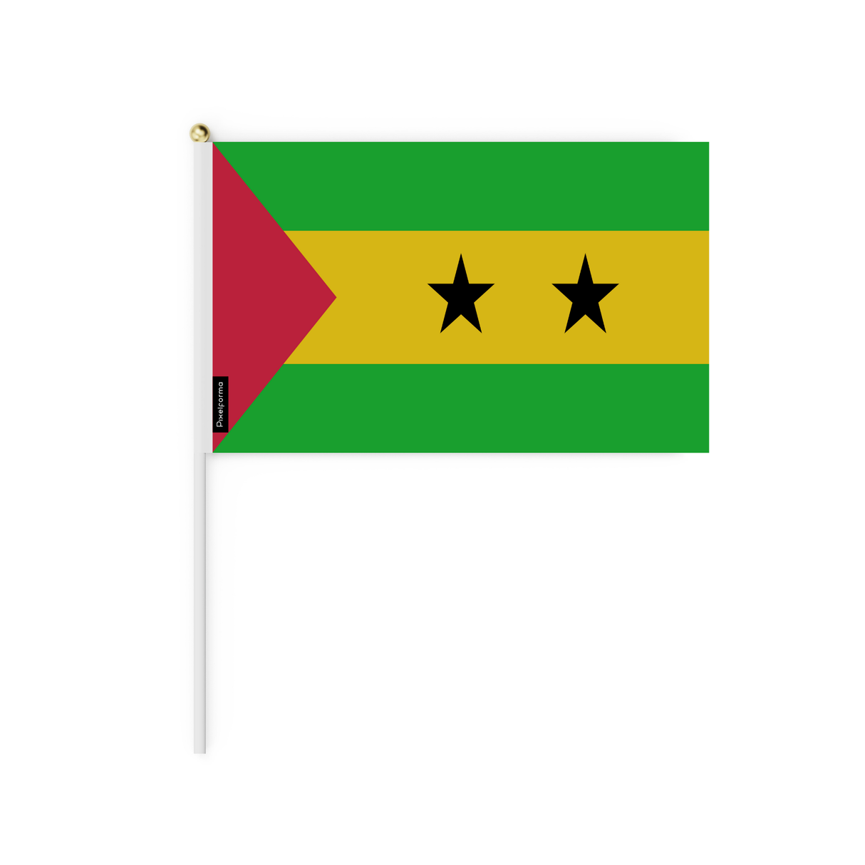 Mini Flag of Sao Tome and Principe in several sizes 100% polyester