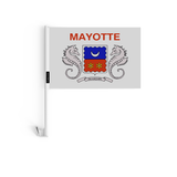 Drapeau voiture de Mayotte en polyester