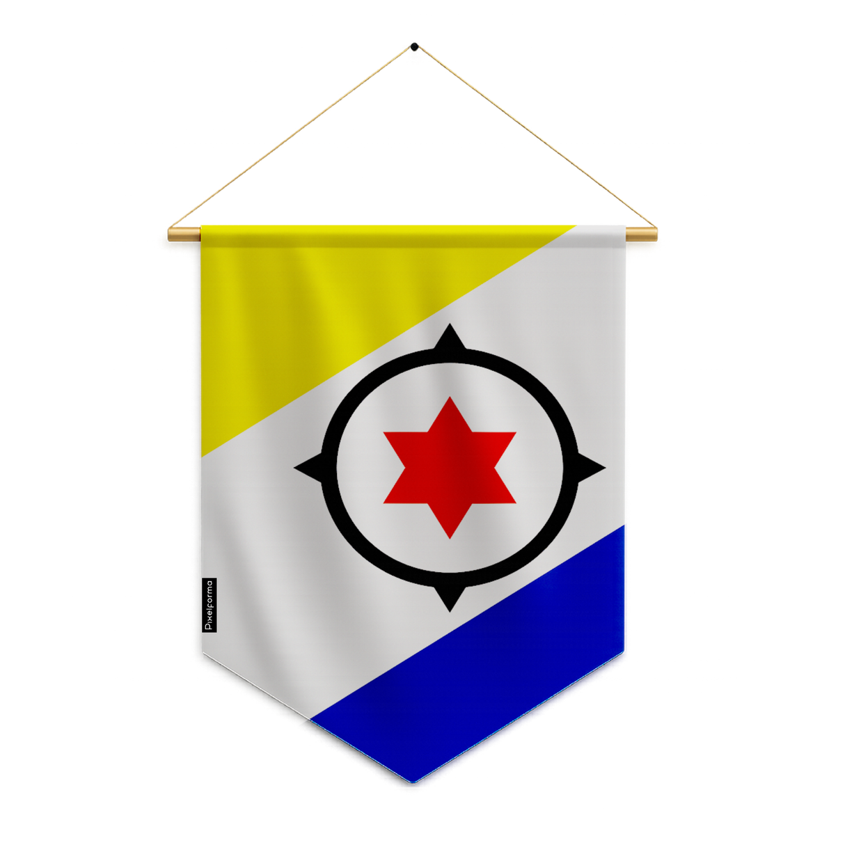 Caribbean Netherlands flag pennant to hang in polyester