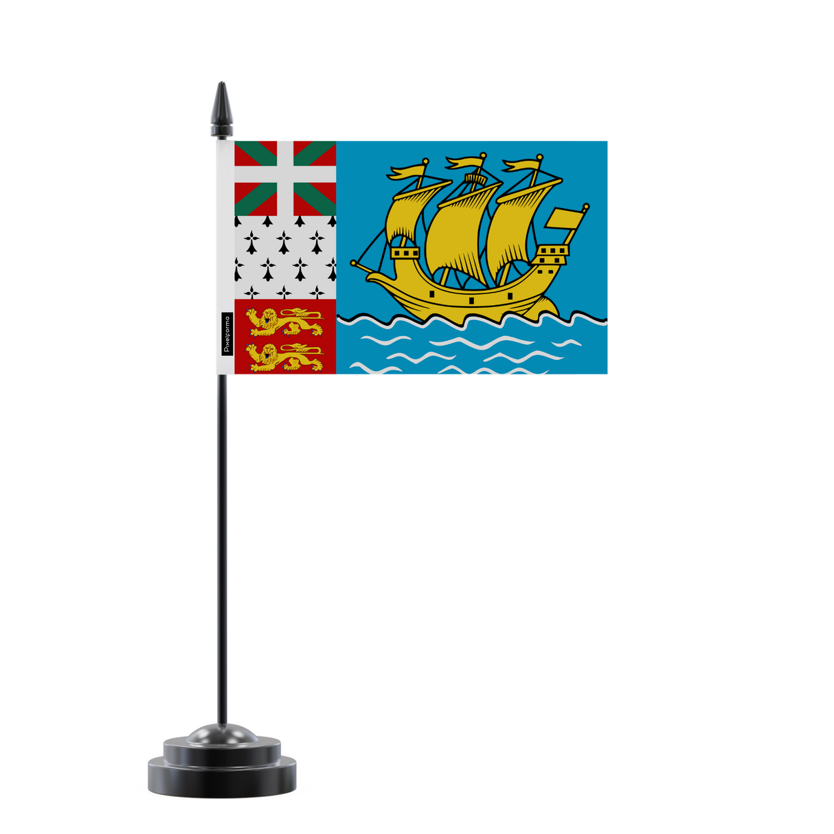 Table Flag of Saint Pierre and Miquelon 