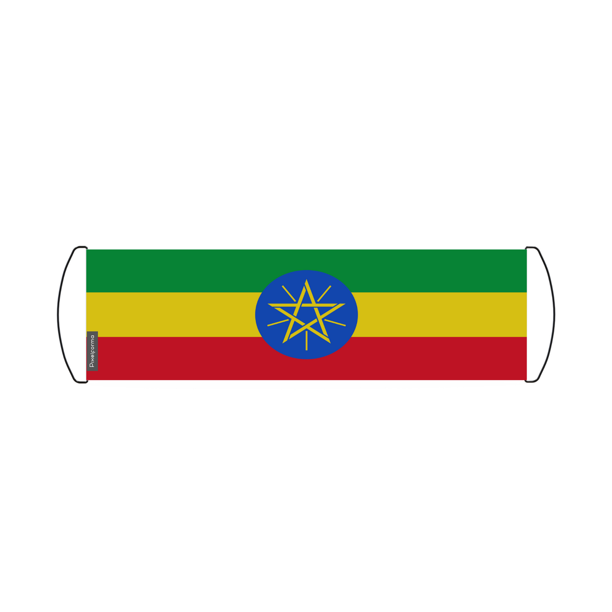 Scrolling Banner Flag of Ethiopia 