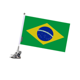 Brazil Flag Suction Cup Pole