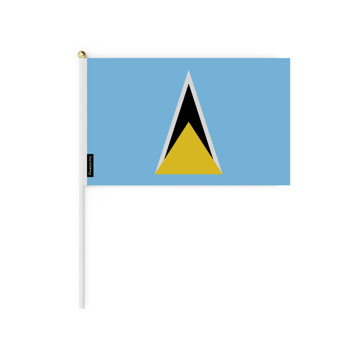 Mini Flag of Saint Lucia in various sizes 100% polyester