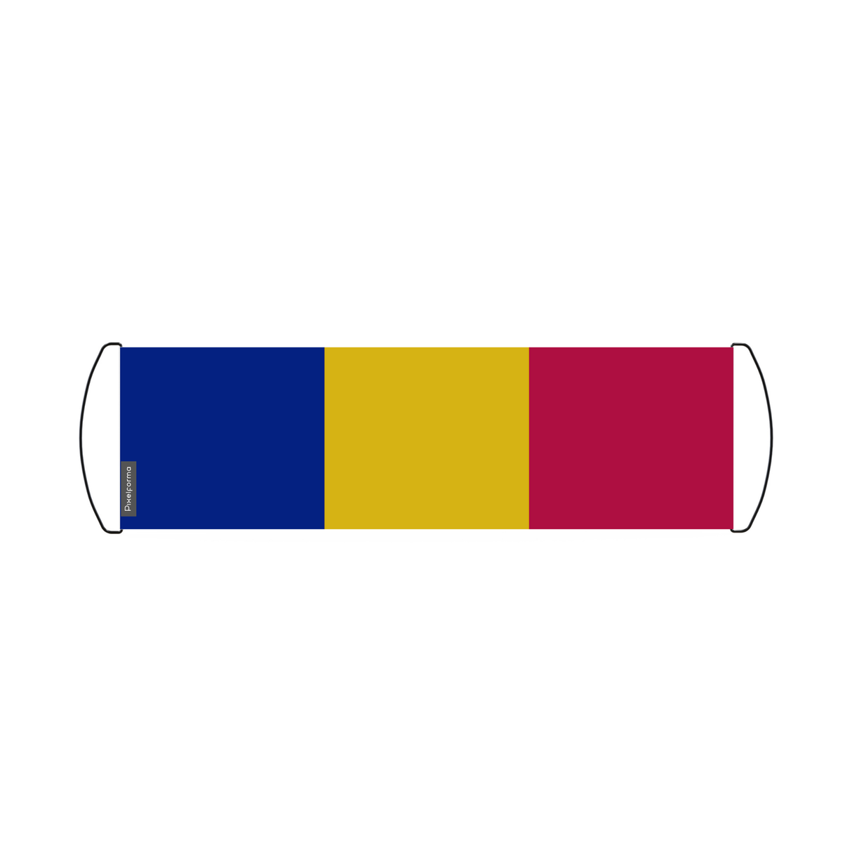 Chad Flag Scroll Banner 