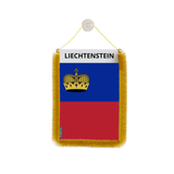 Banderín Coche Bandera Liechtenstein