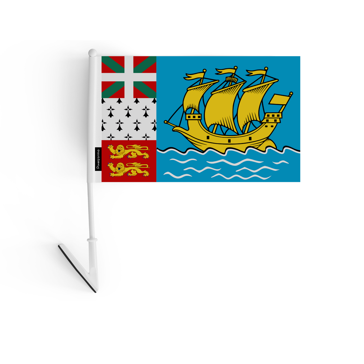 Drapeau adhésif de Saint-Pierre-et-Miquelon