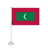 Mini Drapeau Ventouse Maldives en Polyester