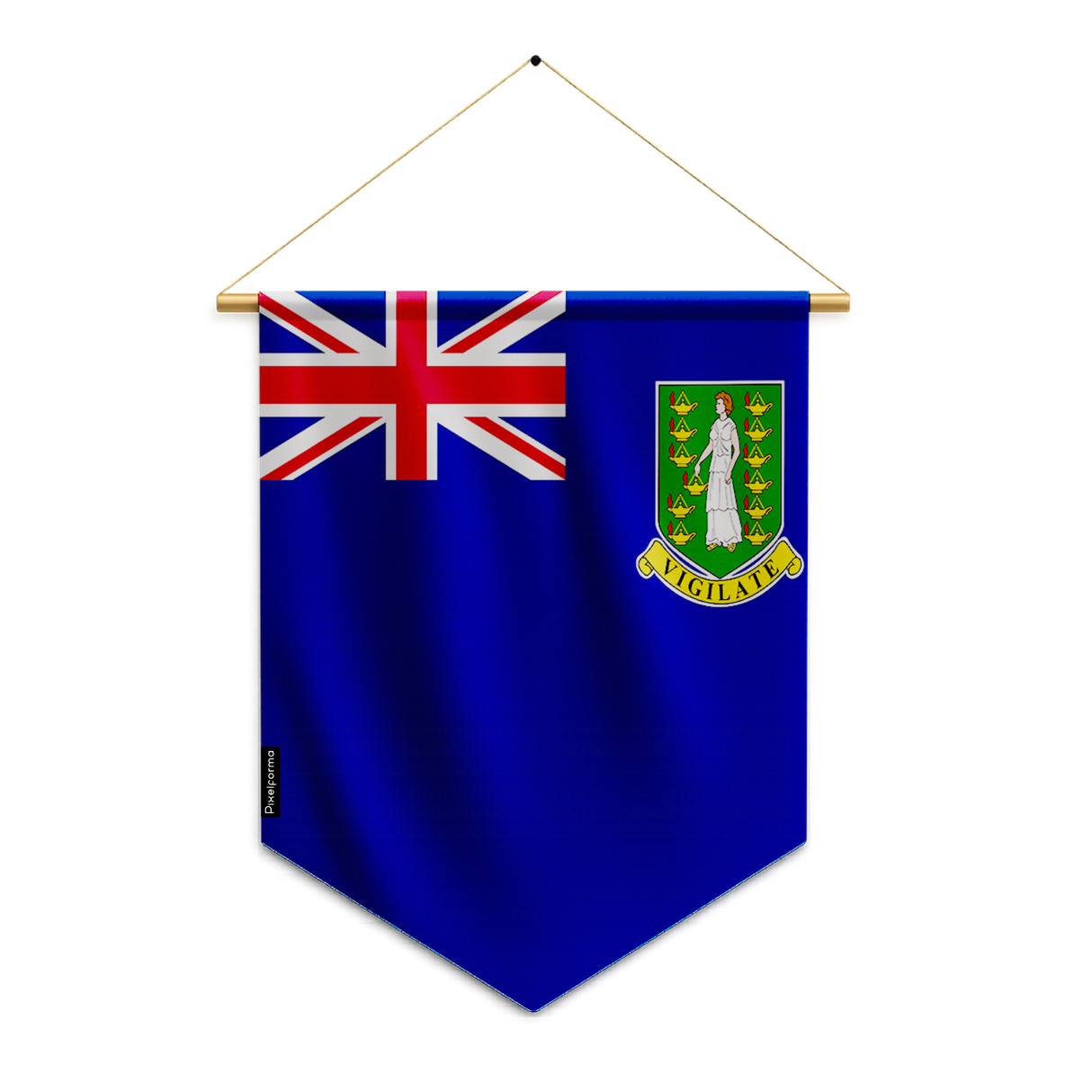 British Virgin Islands flag pennant to hang in polyester