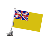 Niue Flag Suction Cup Pole