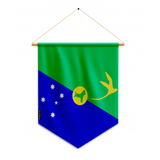 Banderín bandera de la Isla de Navidad para colgar en poliéster