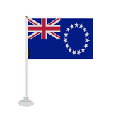 Mini suction cup flag Cook Islands flag