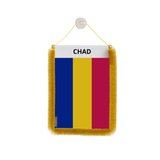 Banderín de coche con bandera de Chad