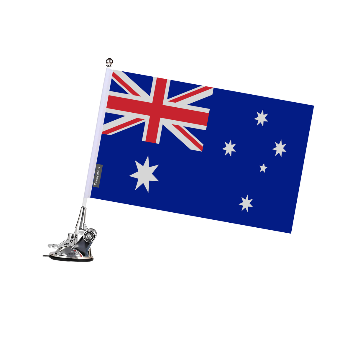 Poste de ventosa con bandera de Australia