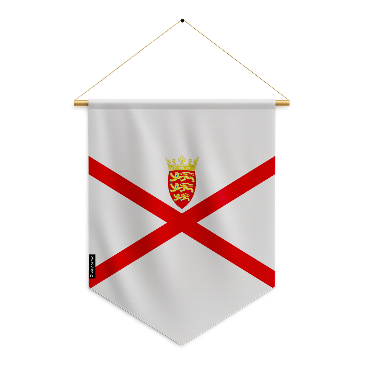 Jersey flag pennant to hang in polyester