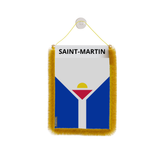 Banderín de coche Bandera de Saint-Martin