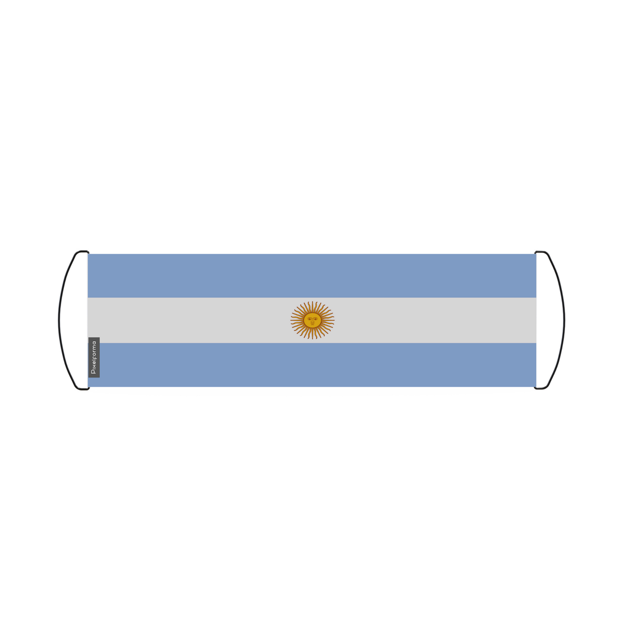 Argentina Flag Scroll Banner 