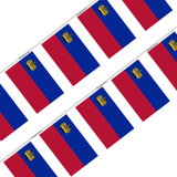 Guirnalda Bandera Liechtenstein en varios tamaños