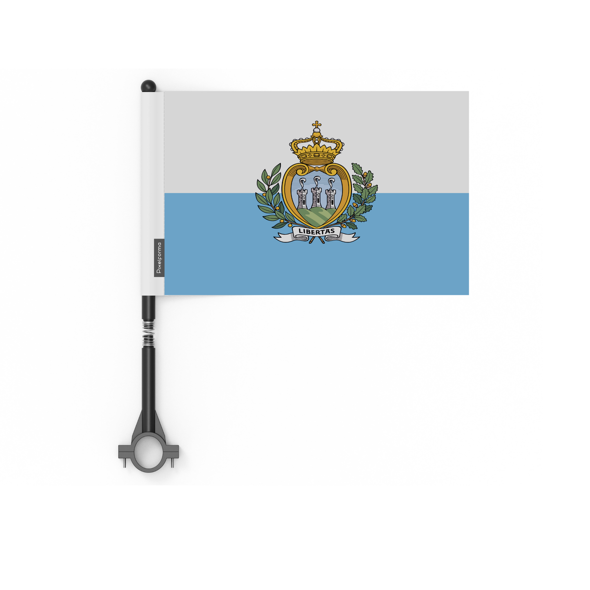 Drapeau de vélo de Saint-Marin en polyester