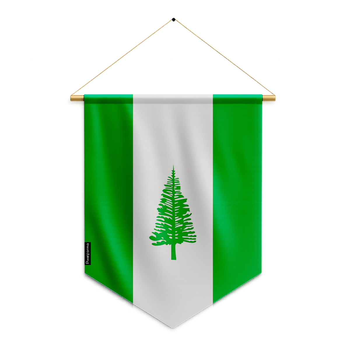 Norfolk Island flag pennant to hang in polyester