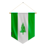 Norfolk Island flag pennant to hang in polyester