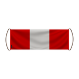 Peru Flag Scroll Banner 
