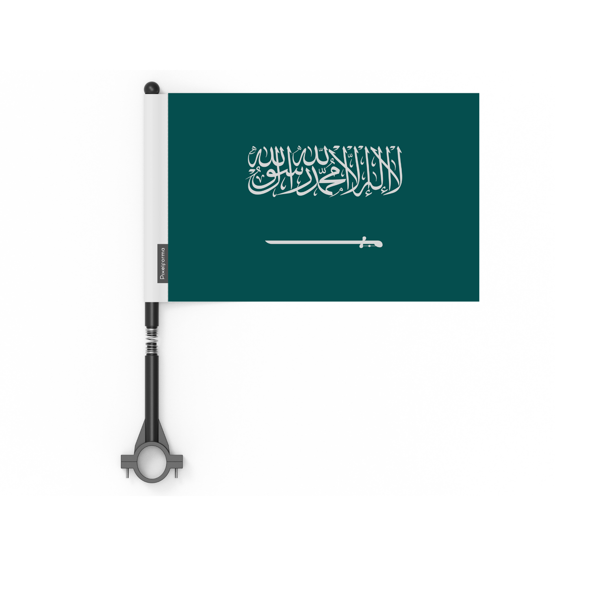 Drapeau de vélo de l'Arabie saoudite en polyester