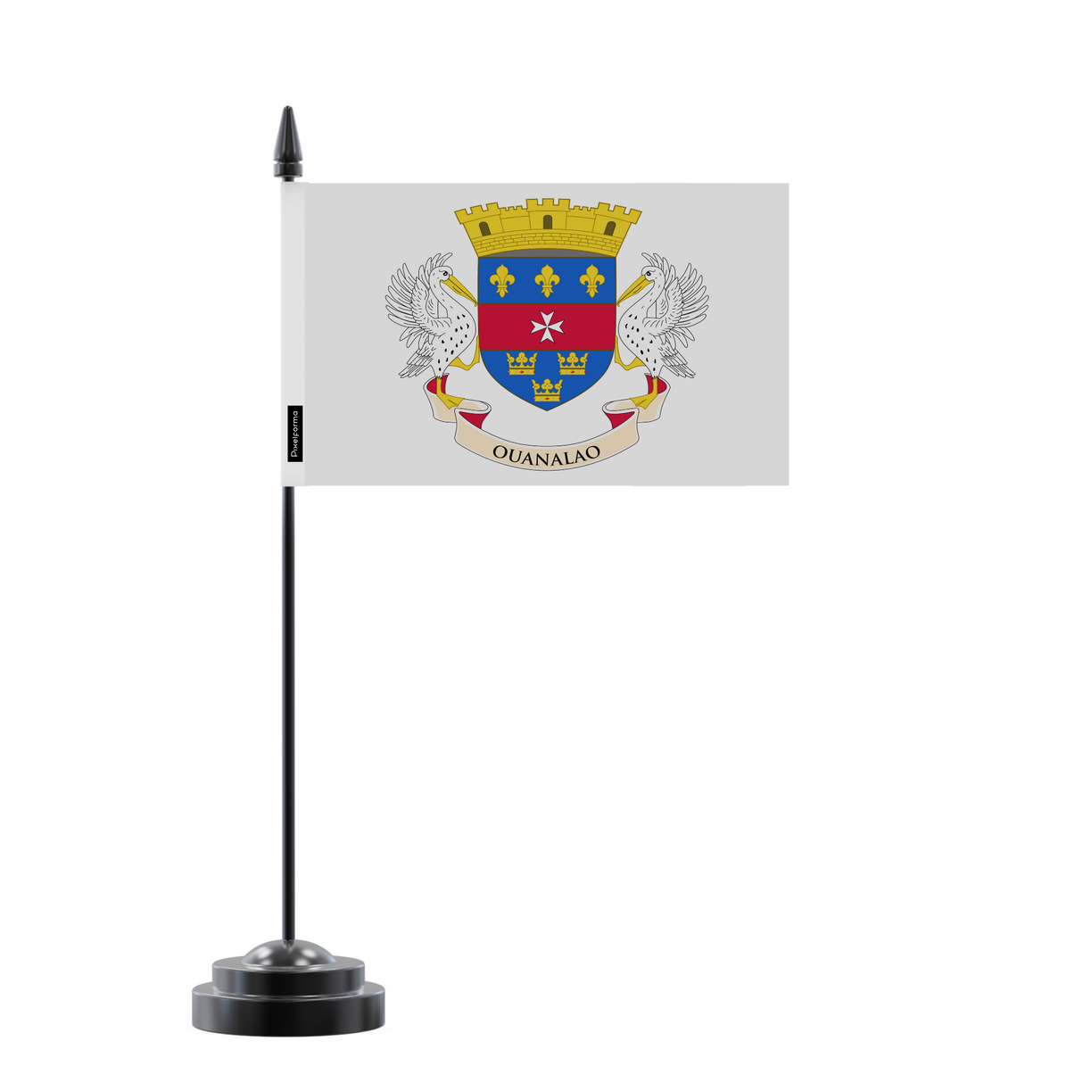 Drapeau de Table Saint-Barthélemy en Polyester