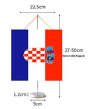 Fanion Table Drapeau Croatie en Polyester