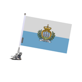 Poste de ventosa con bandera de San Marino