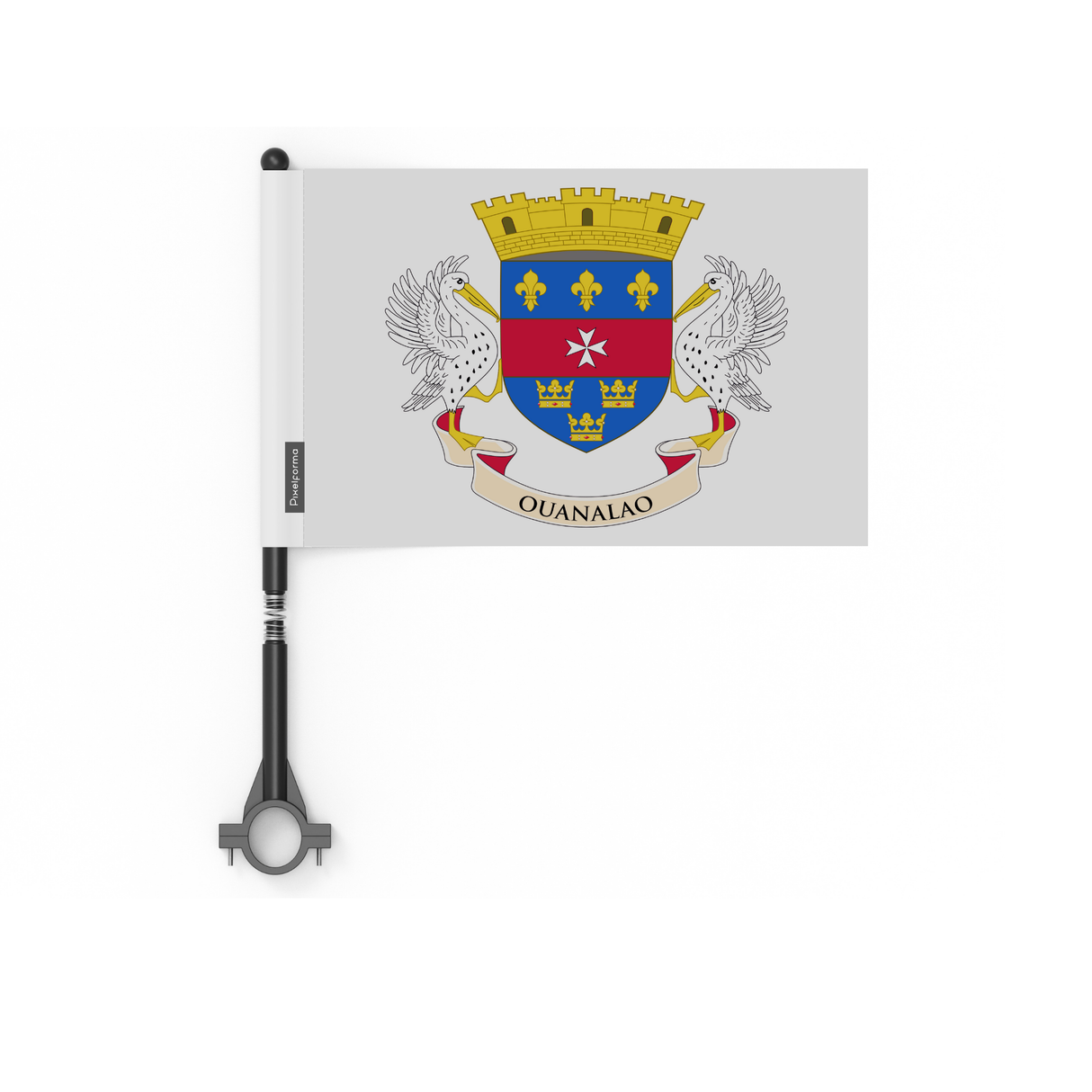 Drapeau de vélo de Saint-Barthélemy en polyester