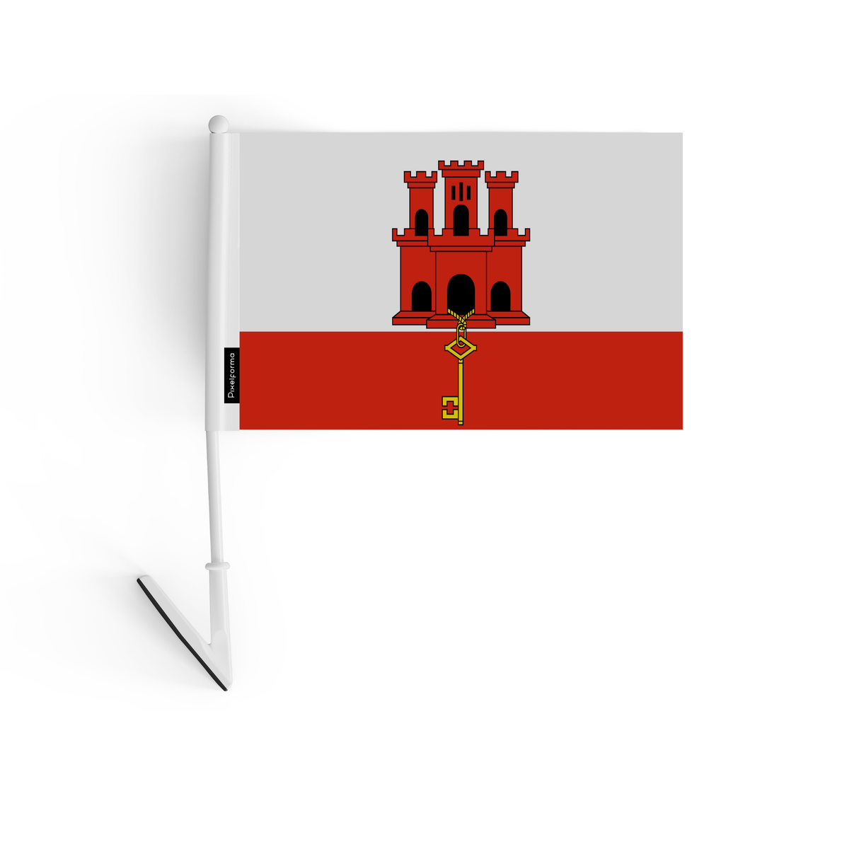 Adhesive flag of Gibraltar 